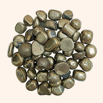 VASTU VARDAN CRYSTAL PYRITE TUMBLE 100 GRAM