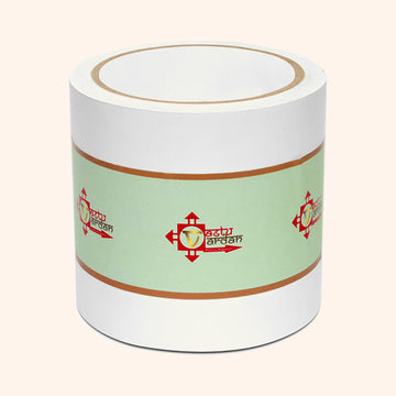 WHITE VASTU CORRECTION TAPE | 4 INCH | LENGTH- 16 METER APPROX | TOILET VASTU REMEDY | PACK OF 1