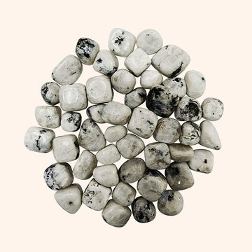 VASTU VARDAN CRYSTAL RAINBOW MOONSTONE TUMBLE 100 GRAM