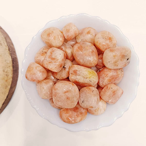 VASTU VARDAN CRYSTAL SUNSTONE TUMBLE 100 GRAM