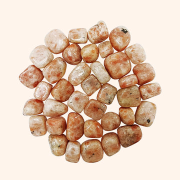 VASTU VARDAN CRYSTAL SUNSTONE TUMBLE 100 GRAM