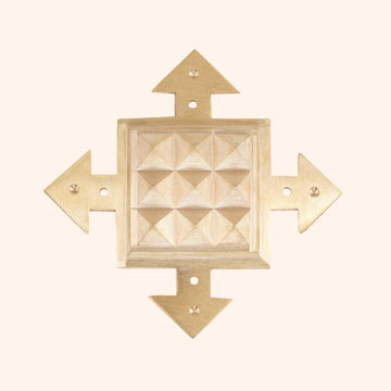 VASTU VARDAN BRASS PYRAMID ARROW HELIX (4 INCH)