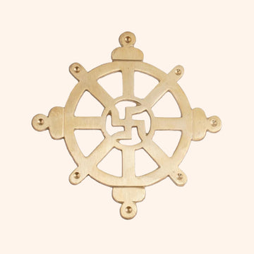 VASTU VARDAN BRASS CHAKRA SATIYA HELIX (4.5 INCH)