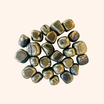VASTU VARDAN CRYSTAL GOLDEN PYRITE TUMBLE 100 GRAM
