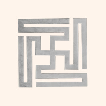 VASTU VARDAN TRI DHATU NANDAVRAT SWASTIK 2 CM (APPROX) 50 PCS