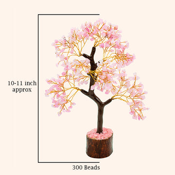CRYSTAL ROSE QUARTZ TREE