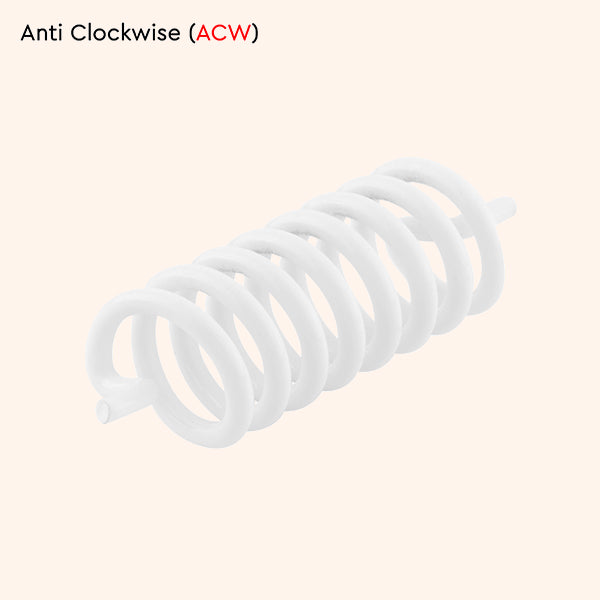 WHITE ANTI-CLOCKWISE SPRING SET 6
