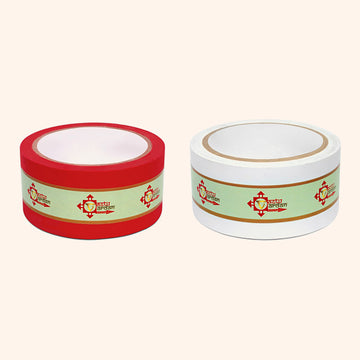 WHITE AND RED TAPE | 2 INCH | LENGTH- 16 METER APPROX | TOILET CORRECTION| VASTU TAPE REMEDY |PACK OF 2 |