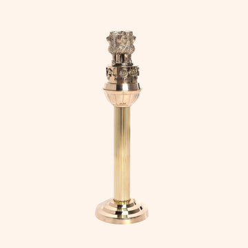 VASTU VARDAN 11 INCH BRASS ASHOKA PILLAR