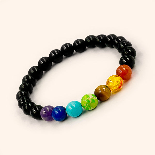 VASTU VARDAN TOURMALINE WITH SEVEN CHAKRA BRACELET
