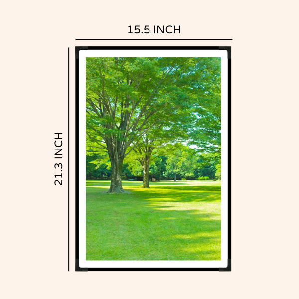 VASTU VARDAN GREEN LUSH PAINTING WITH FRAME