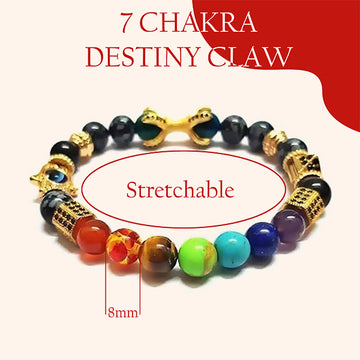 VASTU VARDAN SEVEN CHAKRA DESTINY CLAW BRACELET