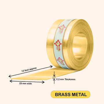 VASTU VARDAN 12 FEET 1 INCH BRASS STRIP