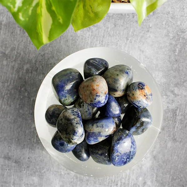 VASTU VARDAN CRYSTAL SODALITE TUMBLE 100 GRAM