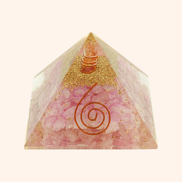 2 INCH ROSE QUARTZ CRYSTAL PYRAMID