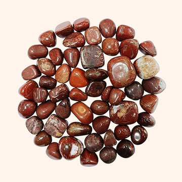 VASTU VARDAN CRYSTAL RED JASPER TUMBLE 100 GRAM
