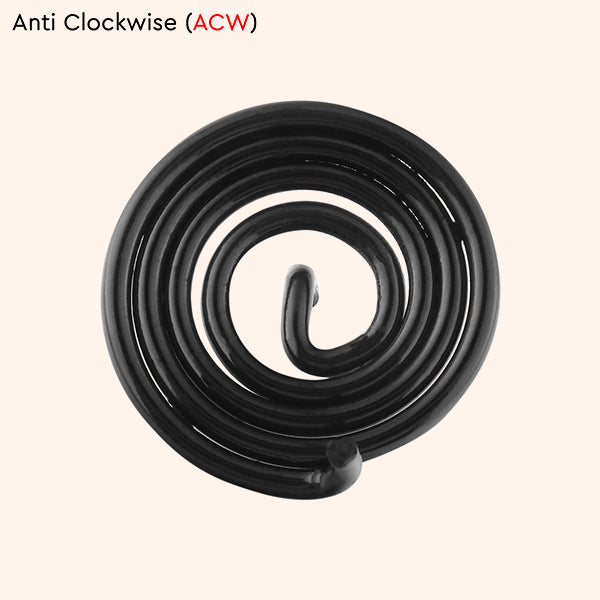 BLACK ANTI-CLOCKWISE SPRING SET 6