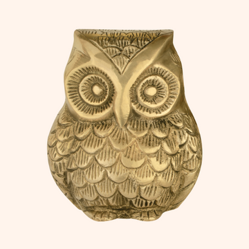BRASS OWL STATUE