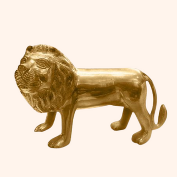 BRASS BIG LION STATUE