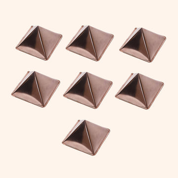COPPER HOLLOW CURVE PYRAMID 4 INCH SET 7
