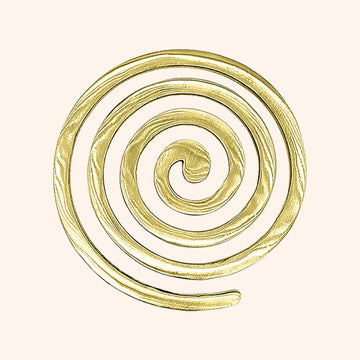 BRASS PLAIN HELIX 4 INCH