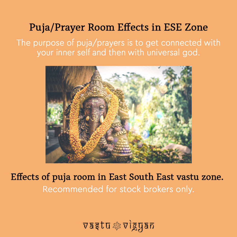 Prayer Room/Pooja Ghar Effects in East South East Zone