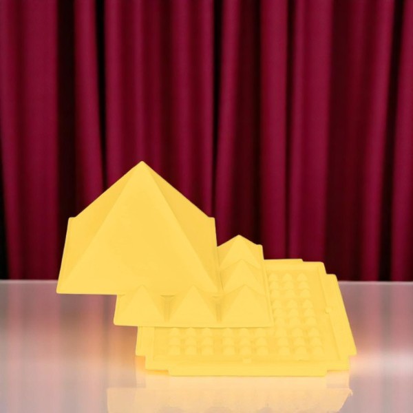 YELLOW 3 LAYER PLASTIC PYRAMID