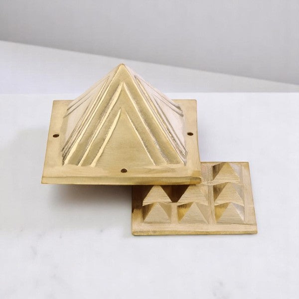 VASTU VARDAN 2 LAYER BRASS PYRAMID