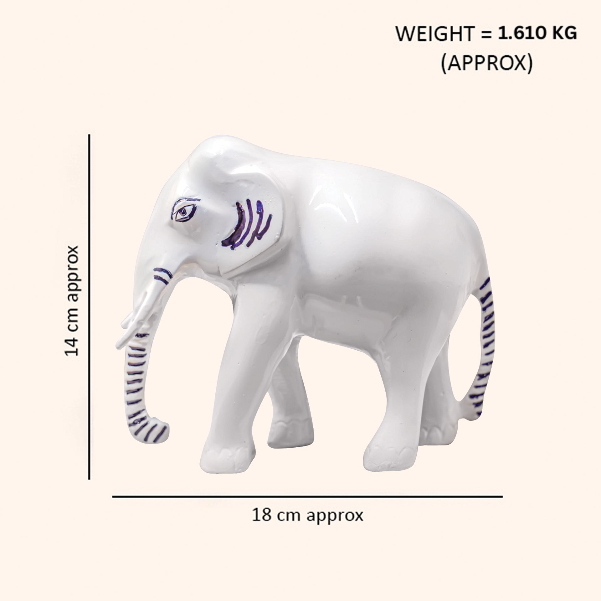 VASTU VARDAN BRASS WHITE ELEPHANT