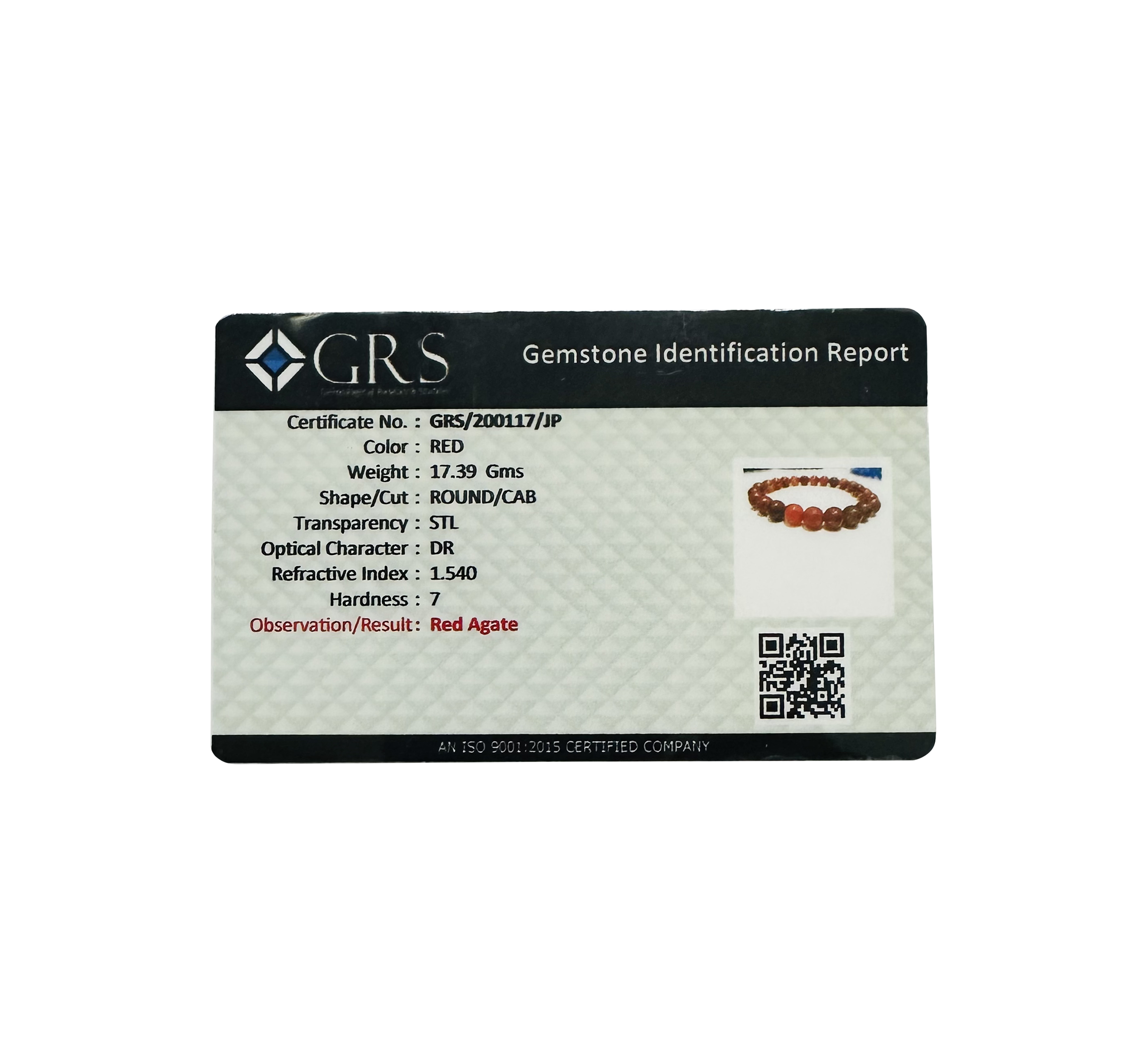 VASTU VARDAN RED AGATE BRACELET