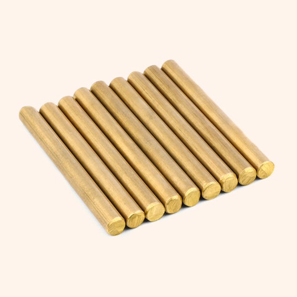 VASTU VARDAN BRASS ROUND STUD 3 INCH 8MM SET 9