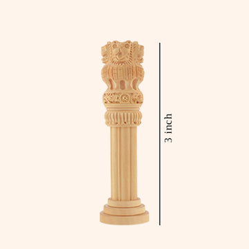 WOODEN ASHOKA PILLAR