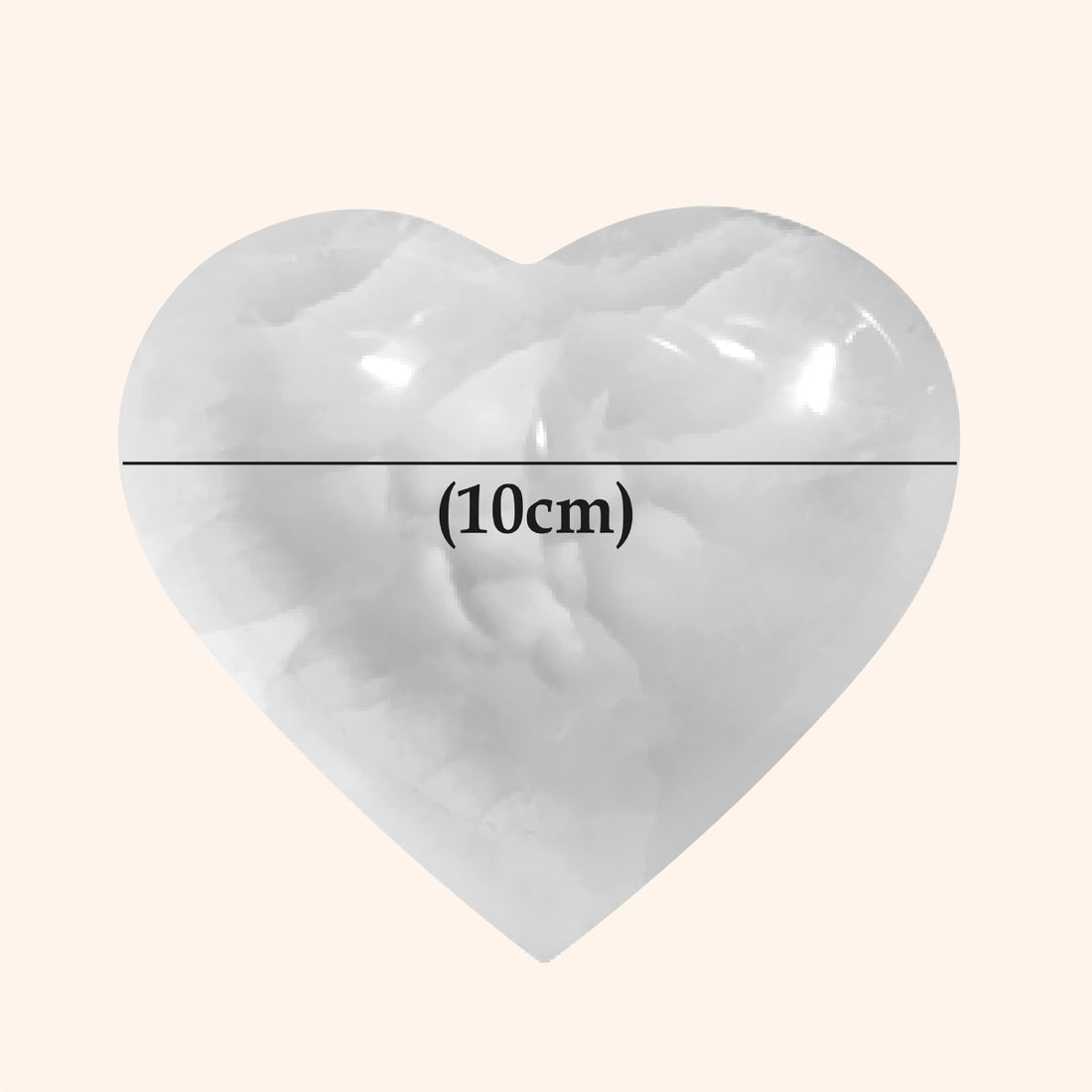 VASTU VARDAN CRYSTAL HEART SHAPE BOWL 10CM