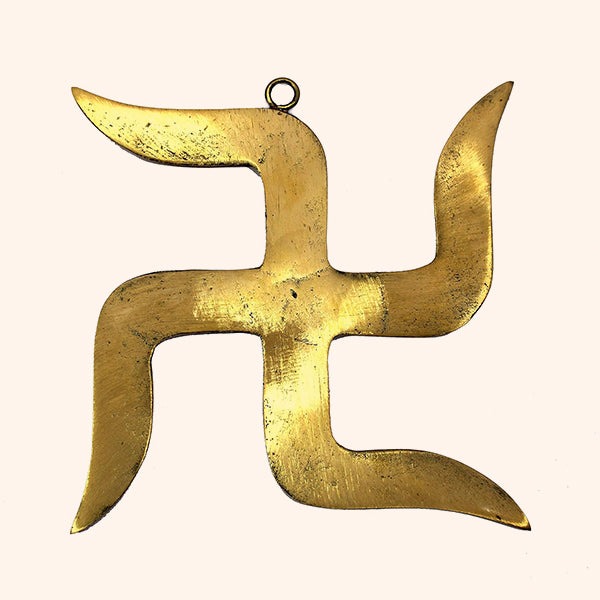 VASTU VARDAN 9 INCH BRASS SWASTIK