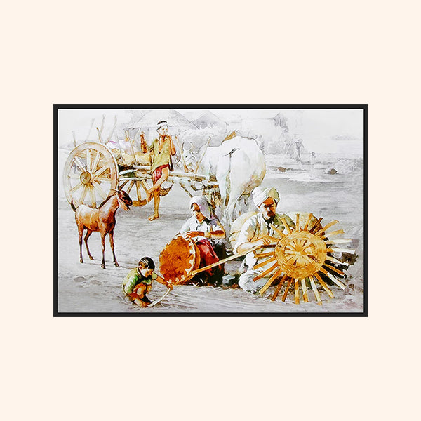 VASTU VARDAN VILLAGE PAINTING WITHOUT FRAME