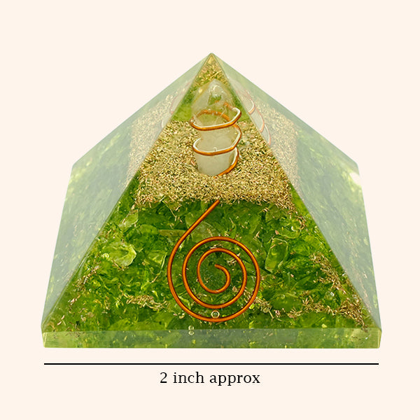 2 INCH PERIDOT CRYSTAL PYRAMID