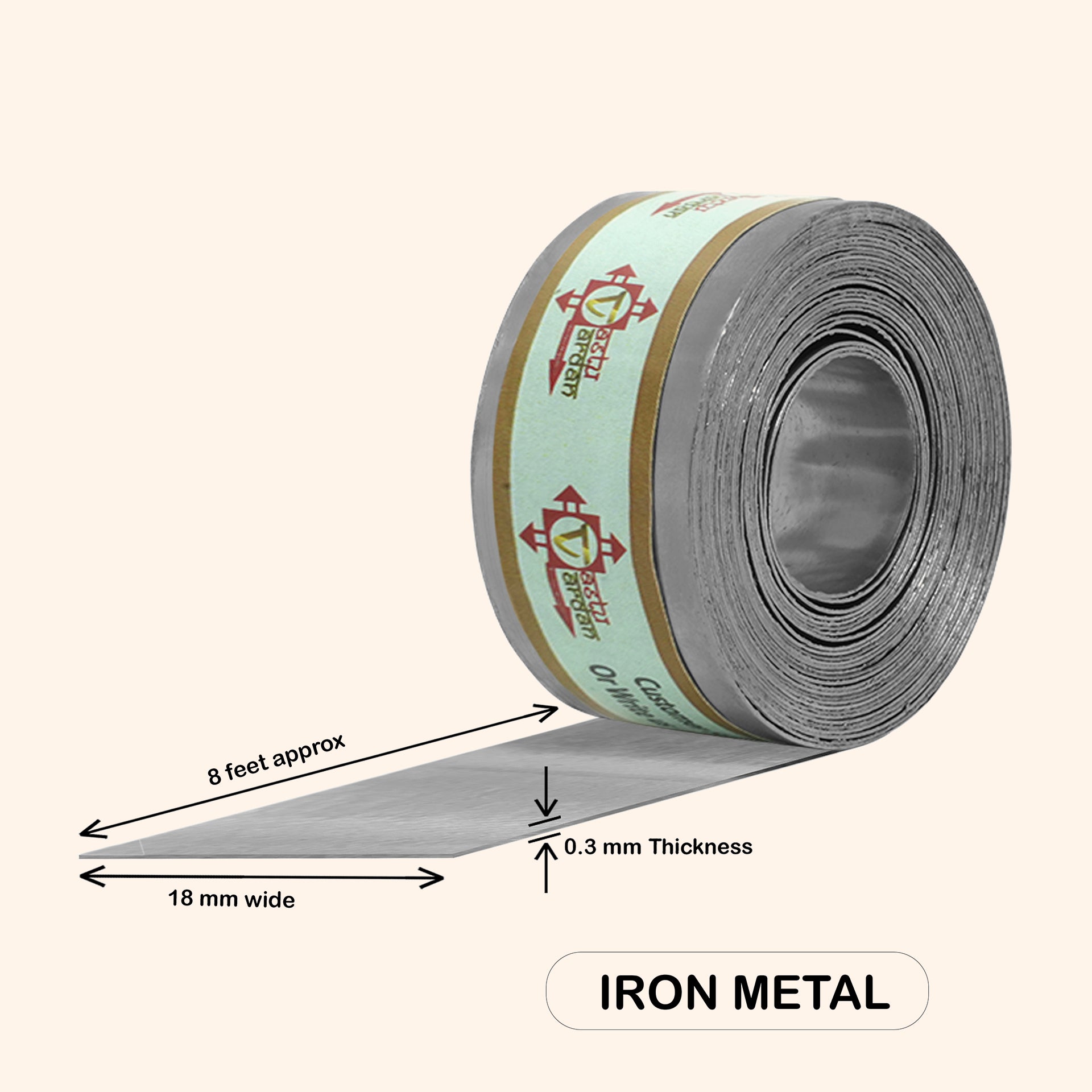 VASTU VARDAN 8 FEET 0.75 INCH IRON STRIP