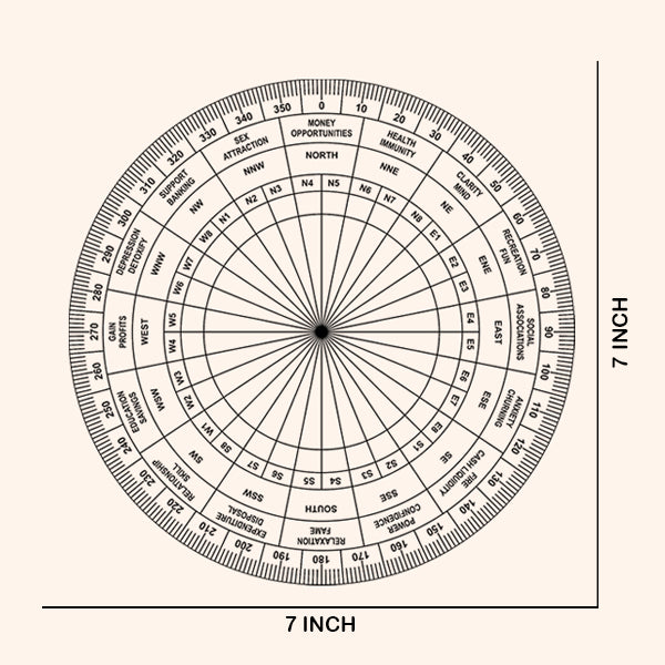 VASTU VARDAN BLACK PLAIN SHAKTI CHAKRA 7 INCH