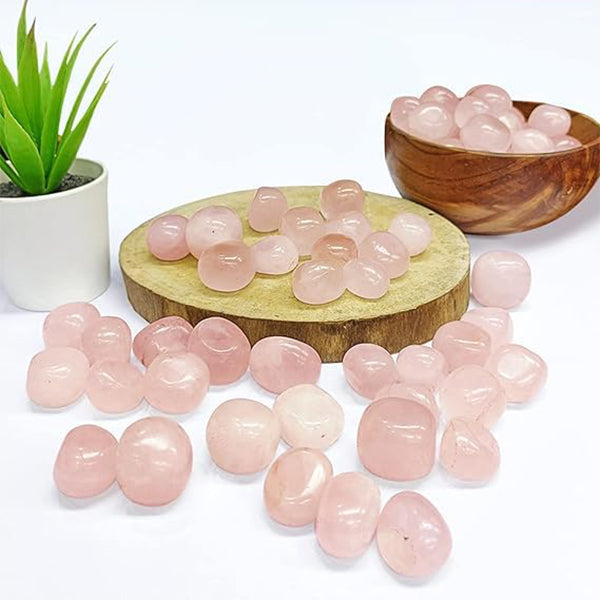 VASTU VARDAN CRYSTAL ROSE QUARTZ TUMBLE 100 GRAM