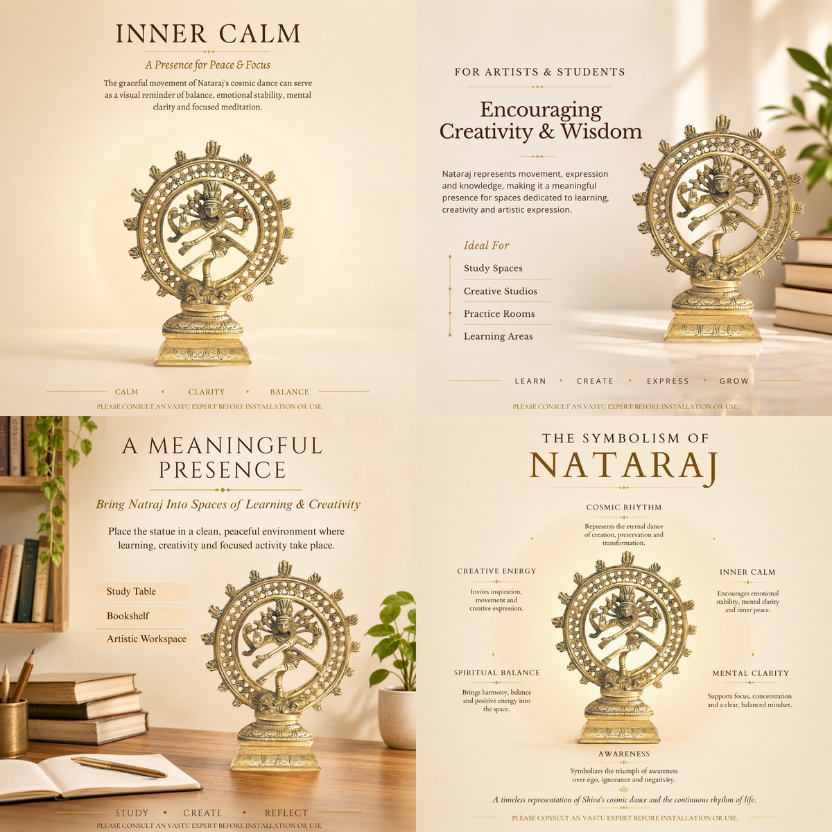 VASTU VARDAN BRASS NATRAJ JI