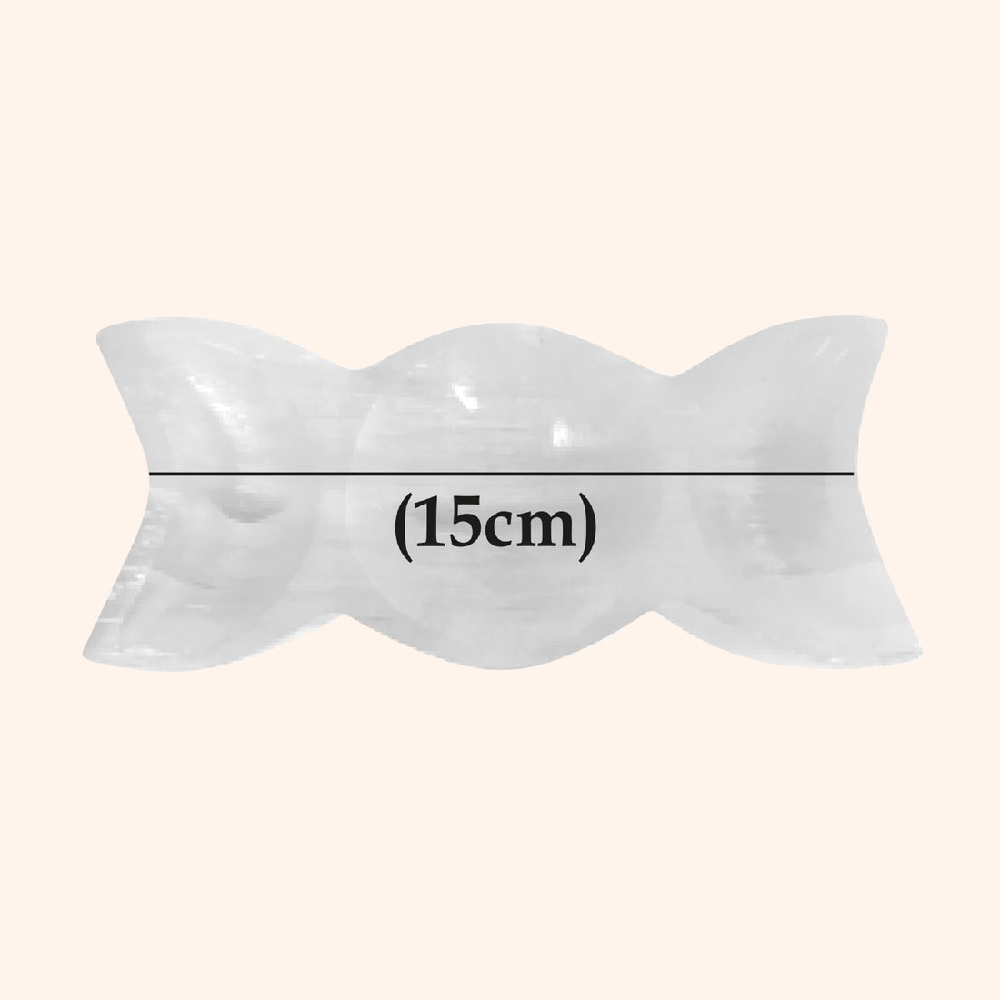 VASTU VARDAN CRYSTAL TRIPLE MOON BOWL 15CM