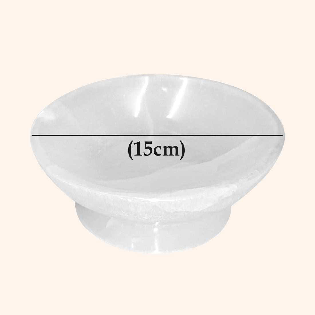 VASTU VARDAN CRYSTAL ICE CREAM BOWL 15CM