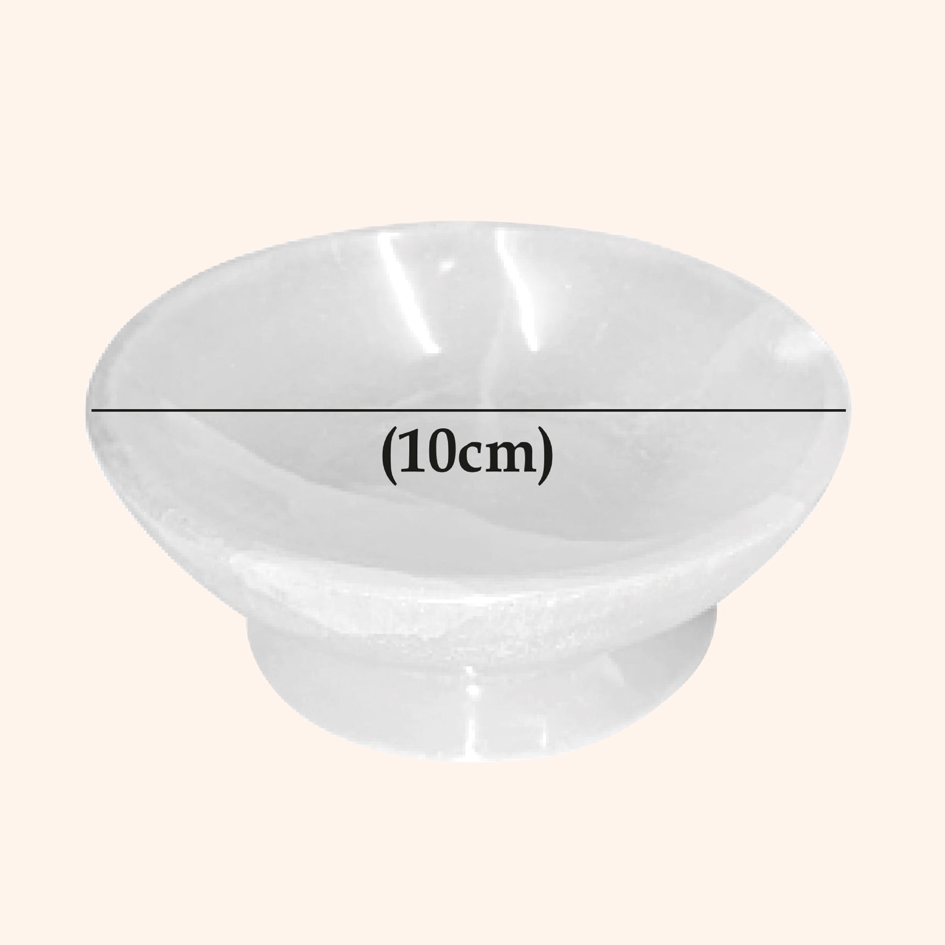 VASTU VARDAN CRYSTAL ICE CREAM BOWL 10CM