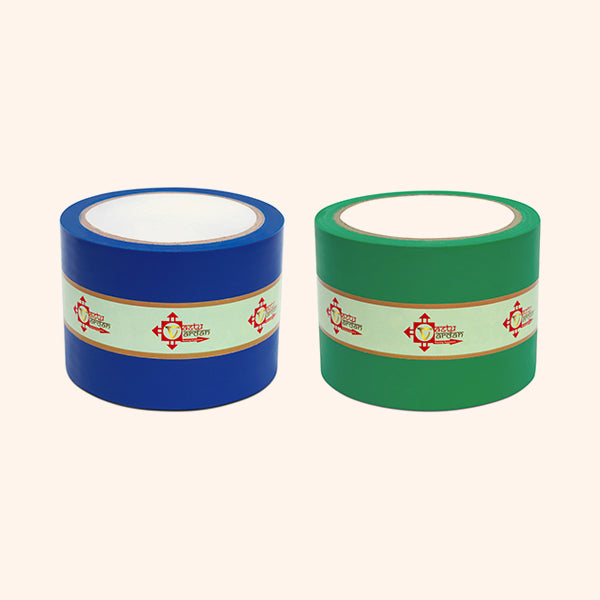 BLUE AND GREEN TAPE | 3 INCH | LENGTH- 16 METER APPROX | TOILET CORRECTION| VASTU TAPE REMEDY |PACK OF 2 |