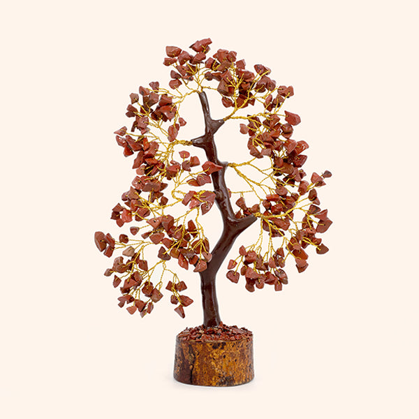 VASTU VARDAN RED JASPER TREE 300 BEADS || GROUNDING CRYSTAL TREE FOR STRENGTH, VITALITY, AND EMOTIONAL BALANCE | PERFECT FOR MEDITATION AND HOME DÉCOR |