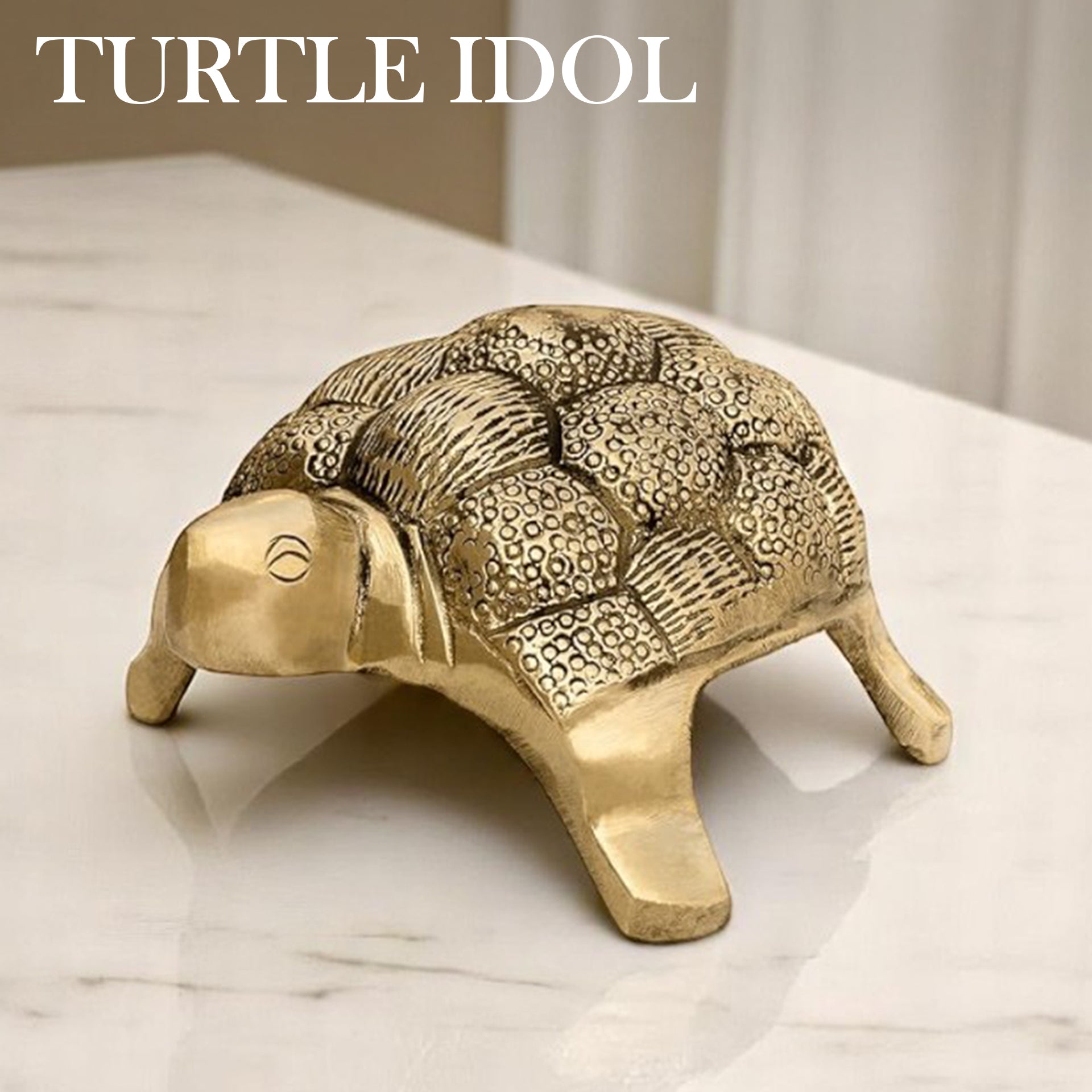VASTU VARDAN BRASS SMALL YANTRA TURTLE 2 INCH
