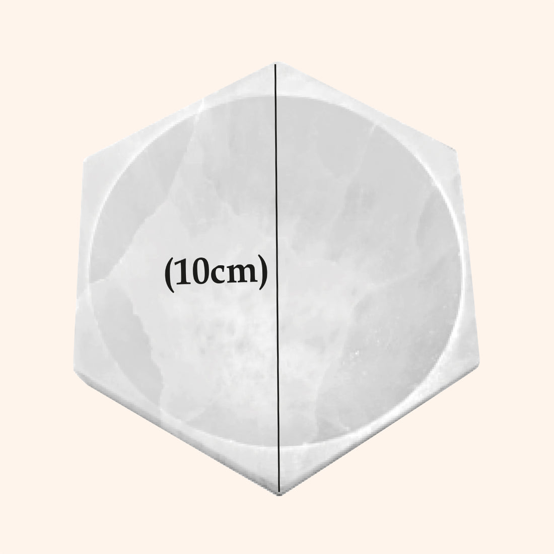 VASTU VARDAN CRYSTAL HEXAGON BOWL 10 CM