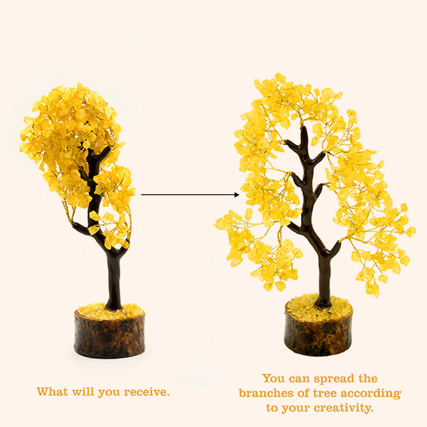 CITRINE TREE 300 BEADS - Manifestation, Prosperity & Energy Amplifier