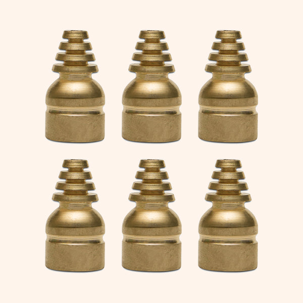 BRASS CONE STUD 15 MM SET 6