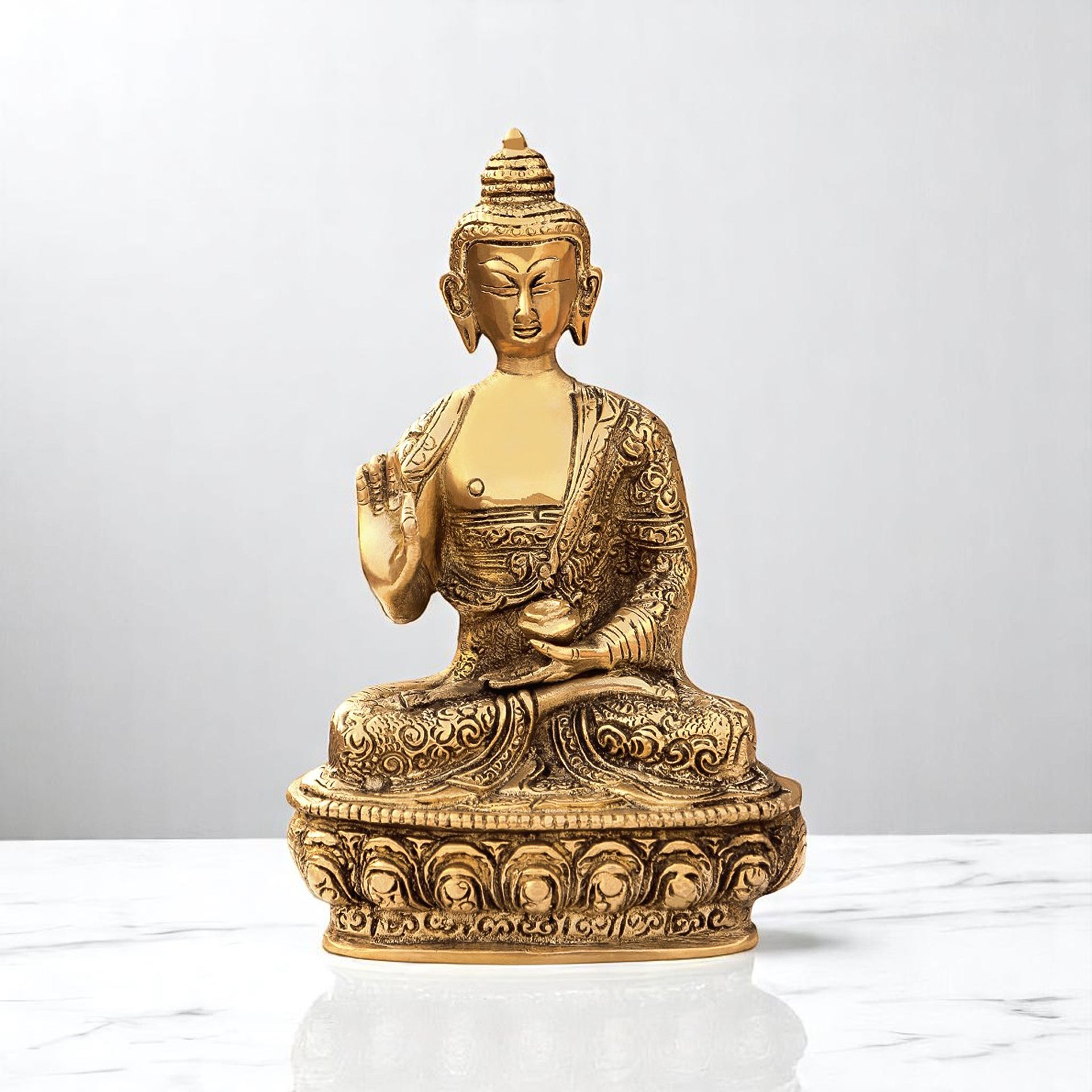 VASTU VARDAN BRASS BUDDHA JI STATUE